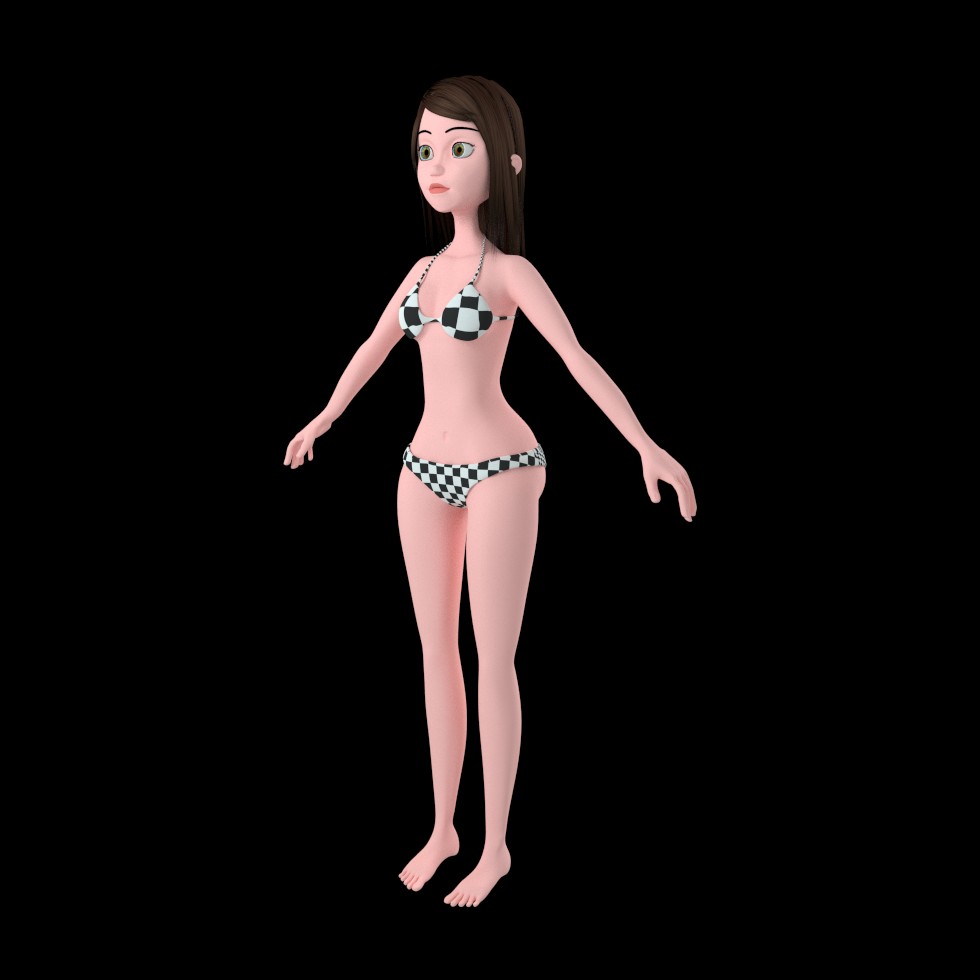 Stylized Girl preview image 2